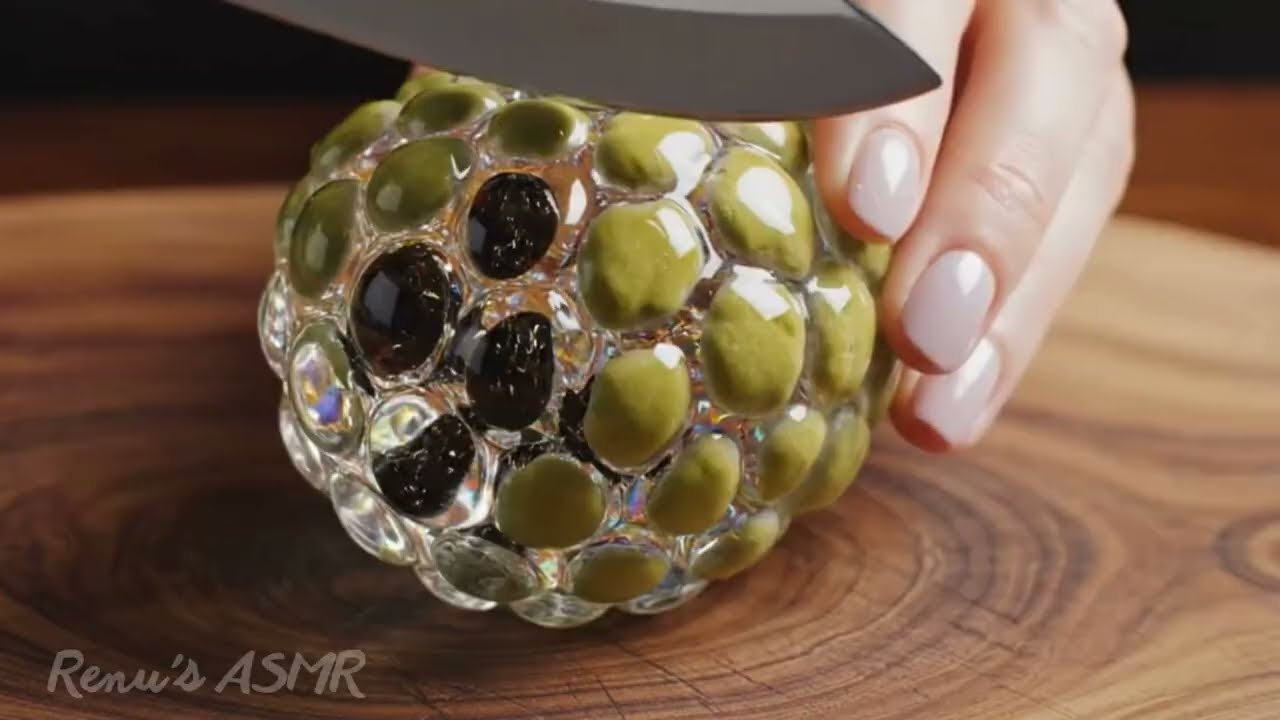 Satisfying AI ASMR Glass Cutting Video