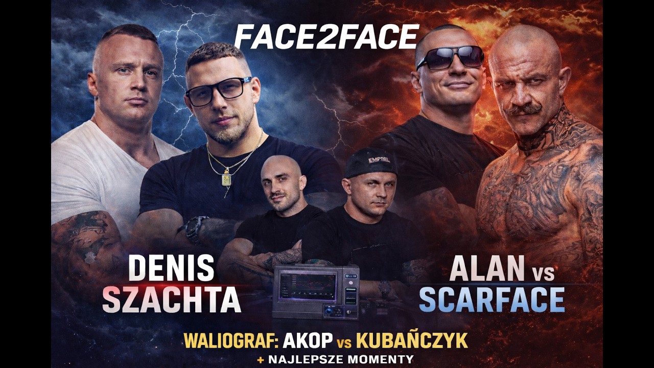 FACE2FACE: Denis vs Szachta | Alan vs Scarface | Wariograf Akop vs Kubańczyk | NAJLEPSZE MOMENTY