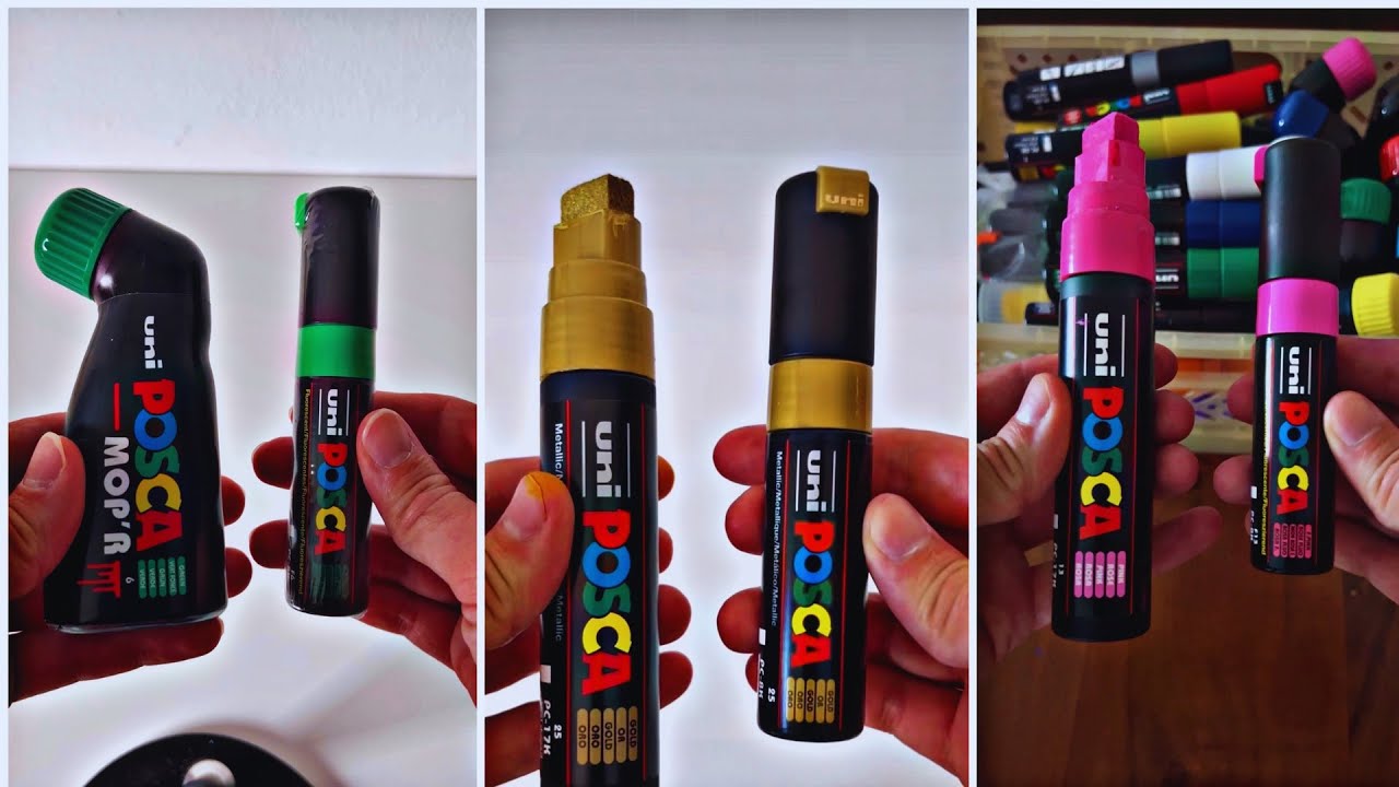Activating My THICK 8K POSCA Markers! Very Satisfying 🔥 PART.1