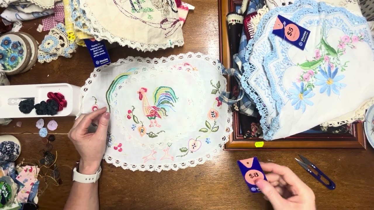 Slow stitch thrift shop super Saturday haul!