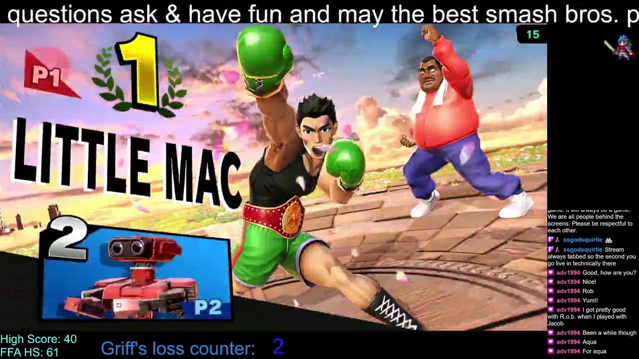 Sunday 1v1s. Super Smash Bros. Ultimate. 1-18-2026