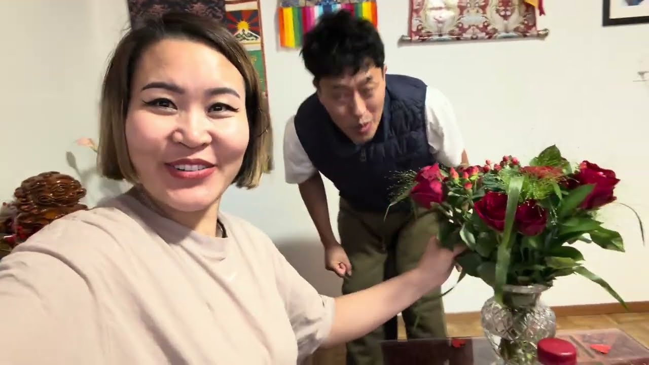 Happy Valentine’s Day, my dear husband and son surprise ￼me❤️