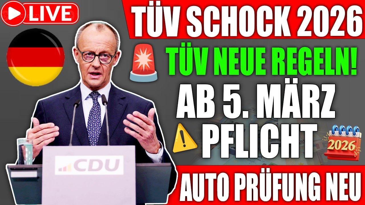 TÜV-ÄNDERUNG 2026 | WAS FAHRER WISSEN MÜSSEN | STARTET HEUTE ⚠️