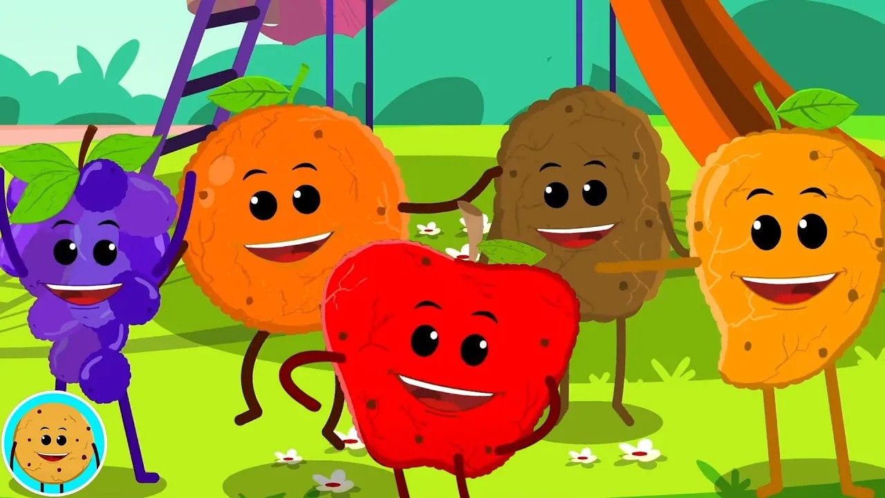 LIVE Non Stop - Ten Little Fruits Jumping on the Bed + More Learning Nursery Rhymes for Kids