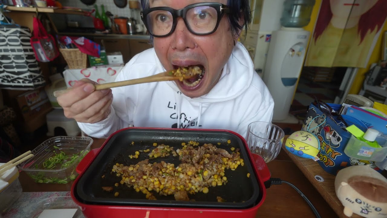 【ASMR】MUKBANG いつものペッパーランチ風【ホットプレート】