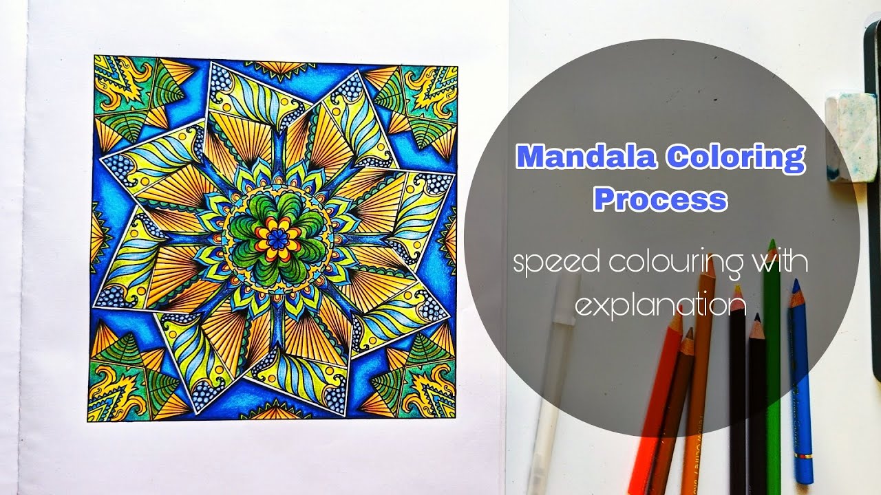 Mindful Mandalas Adult Coloring Process | Color Along