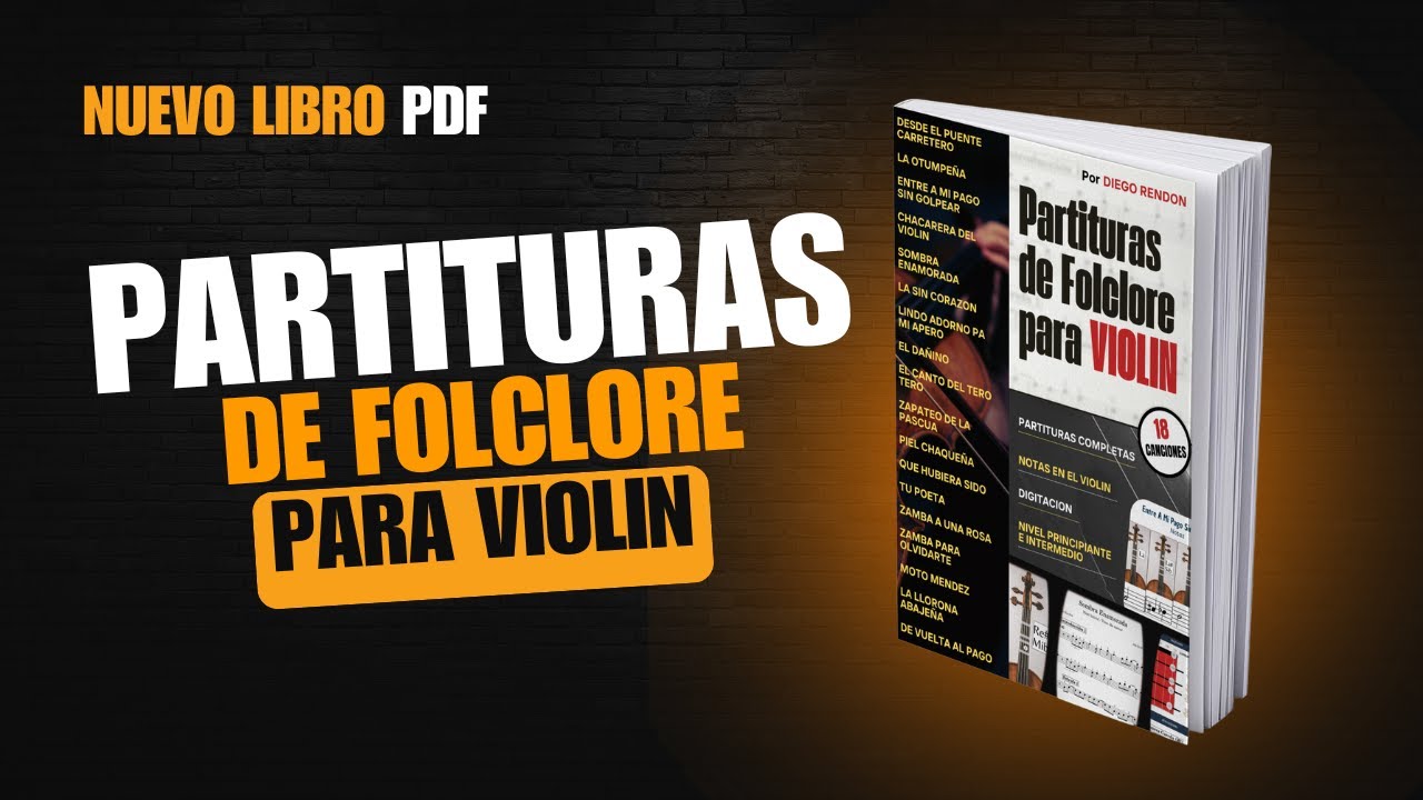 Ebook - Partituras de Folklore para Violin - Principiante e Intermedio