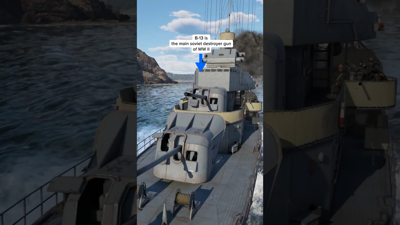 Naval gun in the tank