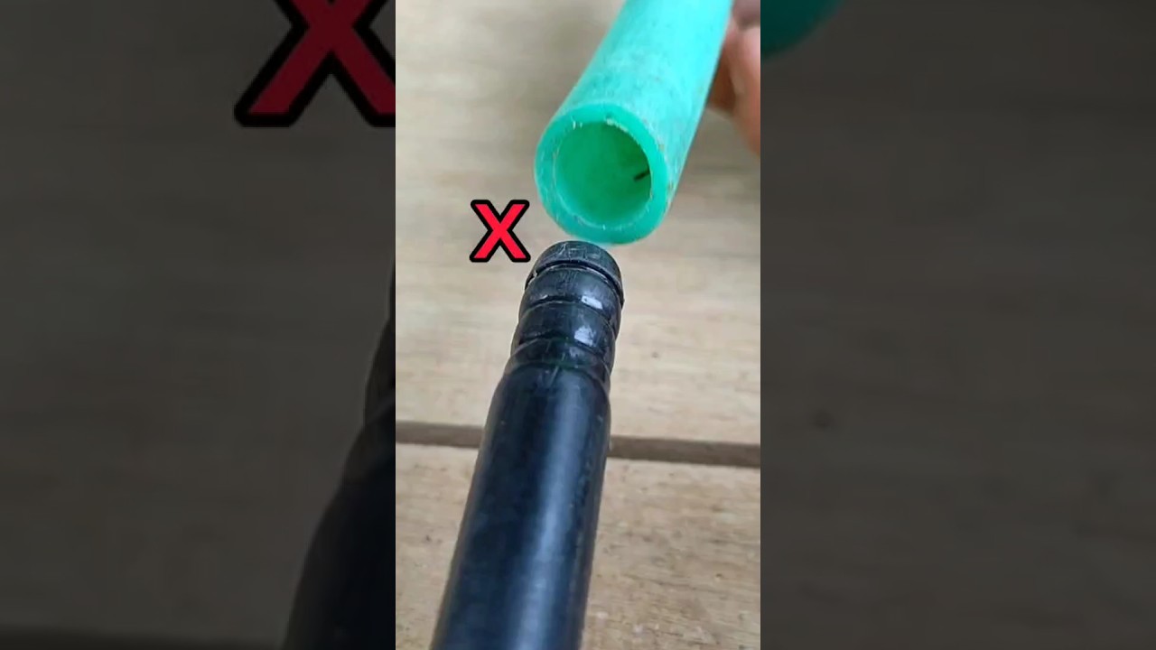 Simple trick! How to connect a hose to a smaller diameter pipe #tips