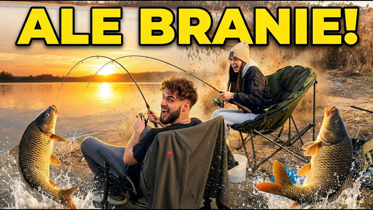 MARCOWE POŁOWY BEZ RYB?! WĘDKARSKA PRZYGODA BEATKI I DAWIDA #1 🎣
