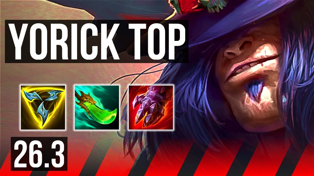 YORICK vs ZAAHEN (TOP) | Good KDA: 14/1/6, 40K damage | KR Master | 26.3