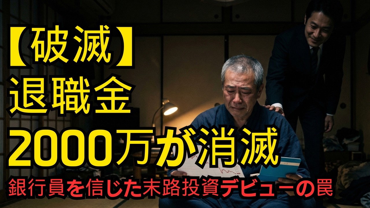 【破滅】「銀行員を信じたばかりに…」退職金2000万で投資デビューした60代初心者の悲惨な老後破産