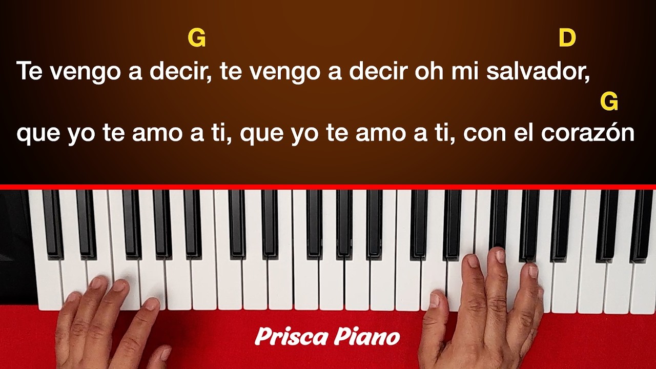 Cómo tocar Te vengo a decir y Un día a la vez con los mismos 3 acordes piano tutorial