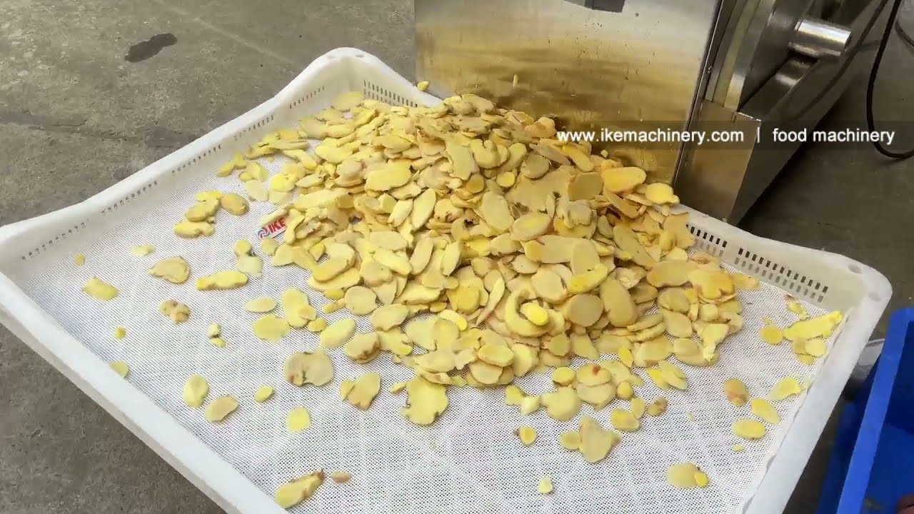 Ginger slice cutting machine