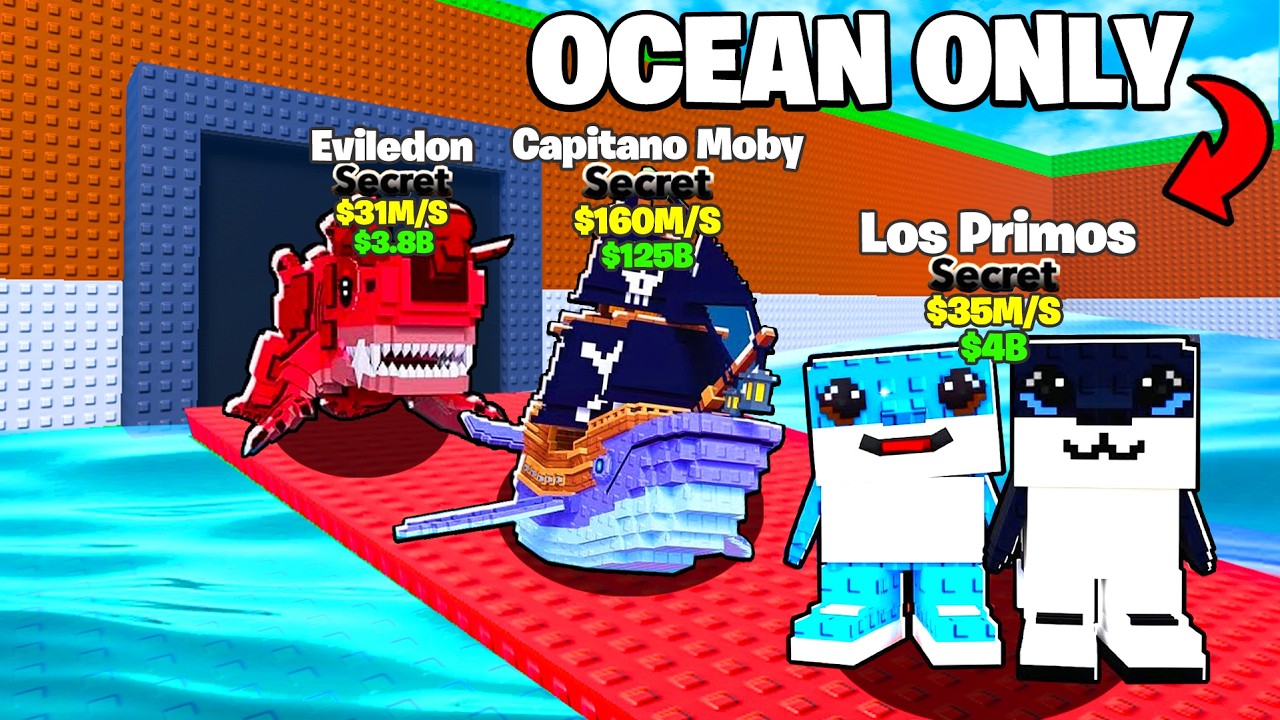 $0 to $1 TRILLION With OCEAN ONLY Brainrots In Steal A Brainrot
