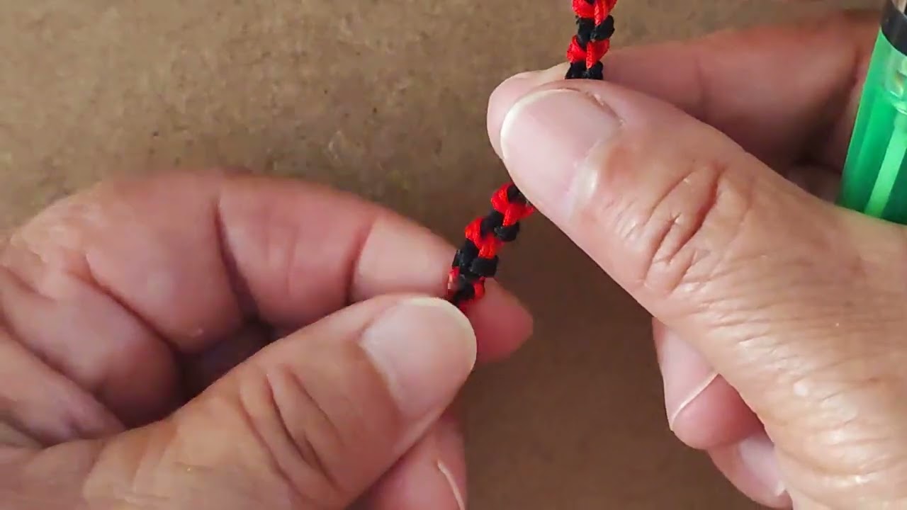 Pulsera con nudos cruzados #diy #hechoamano #pulceras 