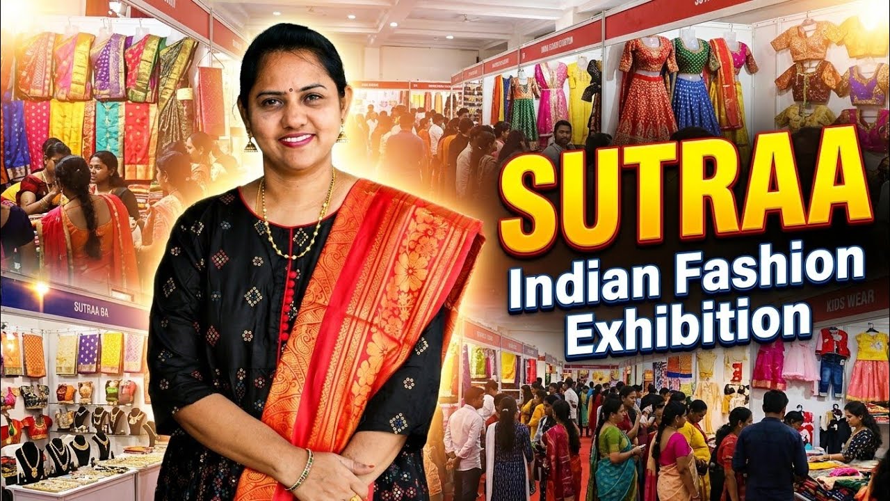 #sutraa Exhibition ll Vijayawada ll All special varieties Sarees l Lehanga's Blouses l Dress #vlog 
