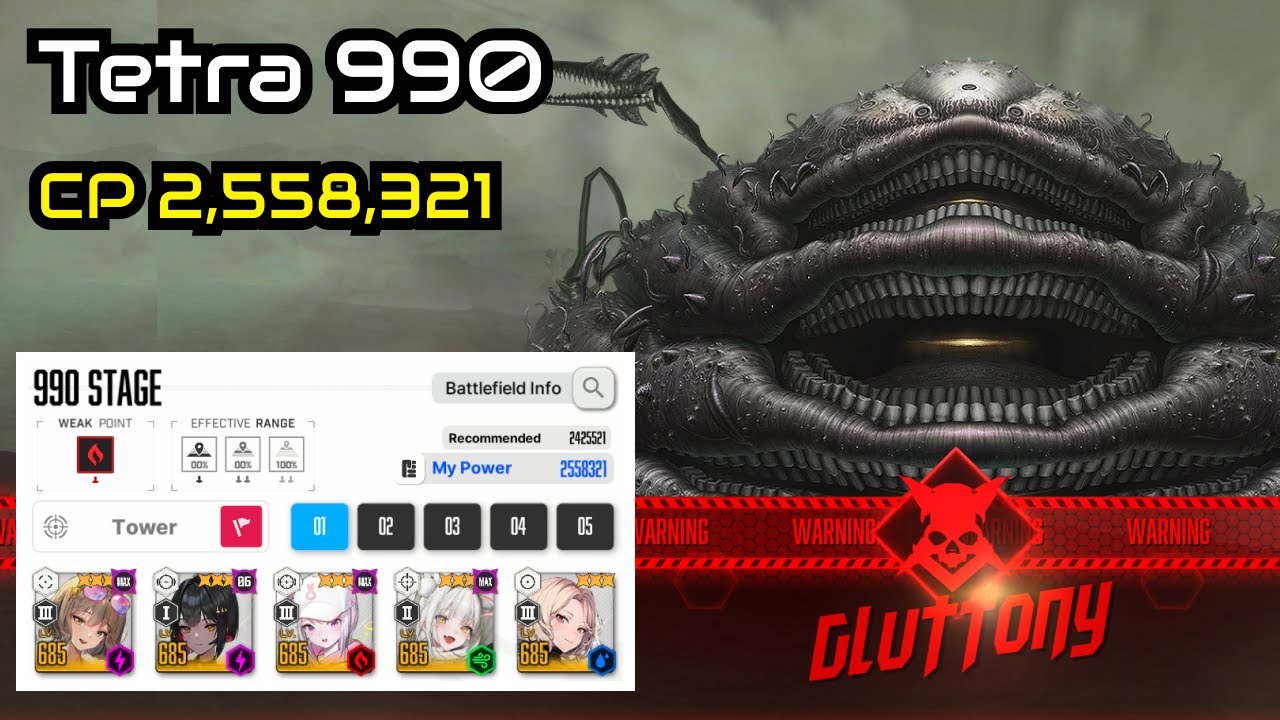 Tetra Tower 990 - Gluttony [CP 2,558,321]