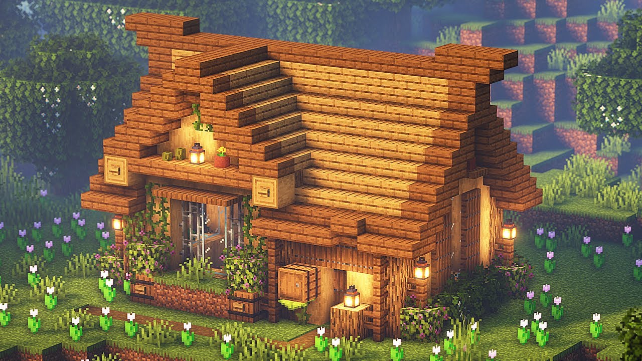 🏡 Minecraft Tutorial | CASA DE MADEIRA  ⚒️