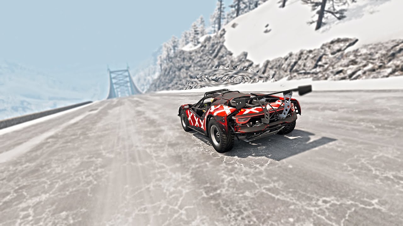 Full Throttle INSANE Long Downhill lane ! | BeamNG.drive Epic Crashes & Speed Test #18