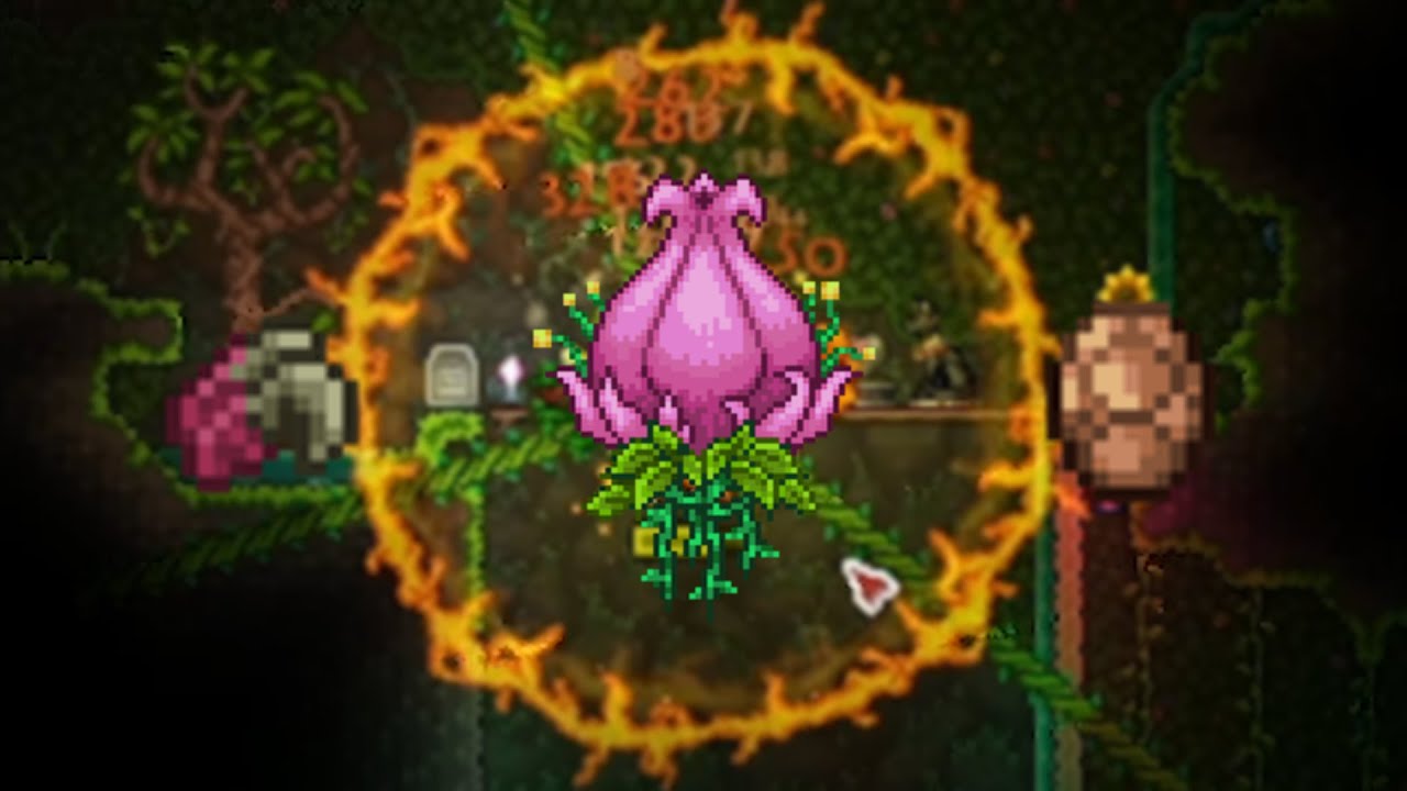 How to kill MASTER MODE Plantera in 10 seconds - Terraria 1.4