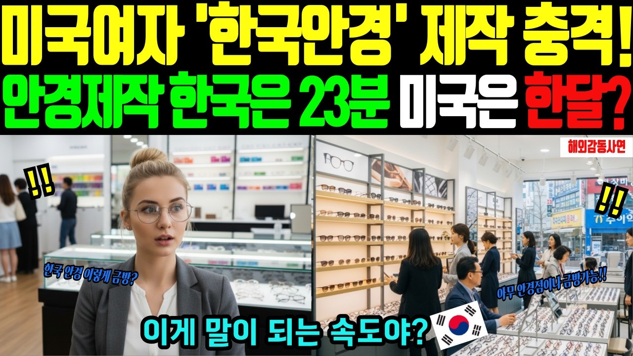 [해외감동사연] 미국 보건 전문가가 서울 골목 안경점에서 19분을 재고 눈물 흘린 이유