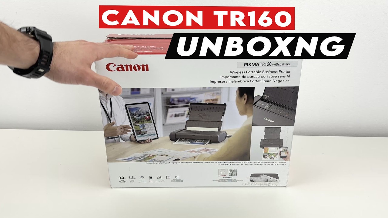 Unboxing of the Canon PIXMA TR160 Portable Printer