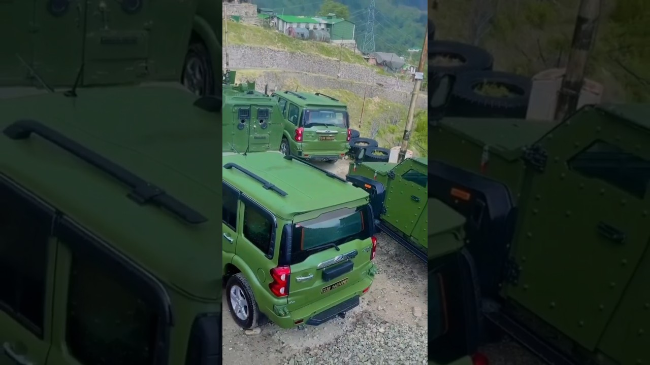 Indian Army's Mahindra Marksman, Armado & Scorpio S11 Together