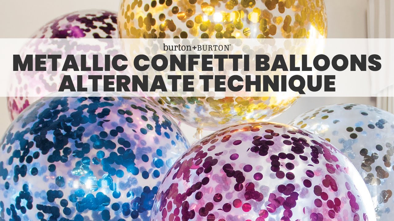 Metallic Confetti Balloons (Alternate Technique)