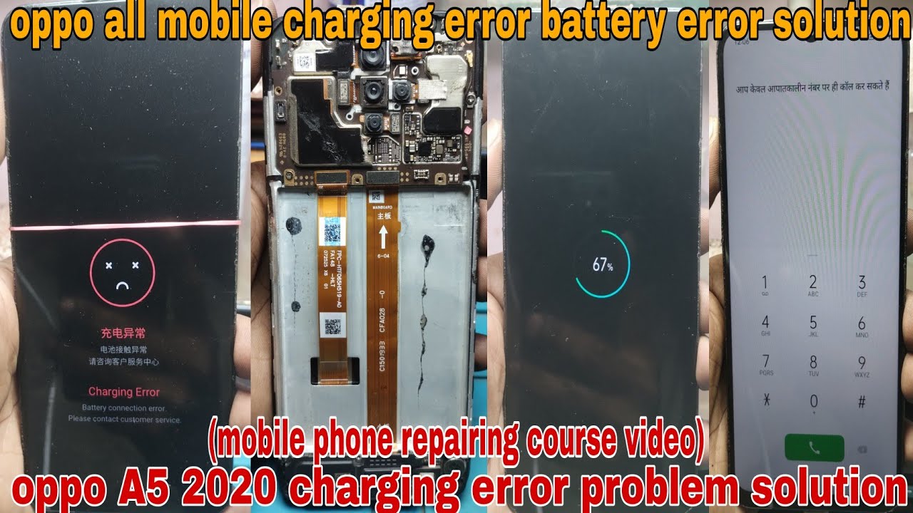 Oppo mobile A5 2020 charging error problem solution mobile phone repairing course video#vikastech 