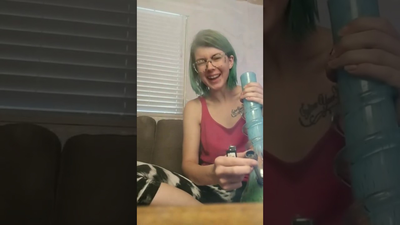 Jessica's Morning Bong Hit