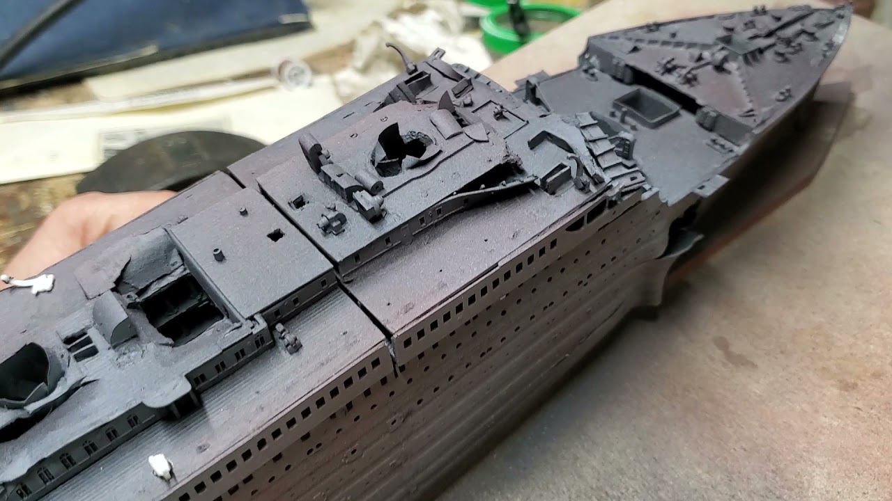 Titanic Wreck Model Diorama Tutorial Part 15
