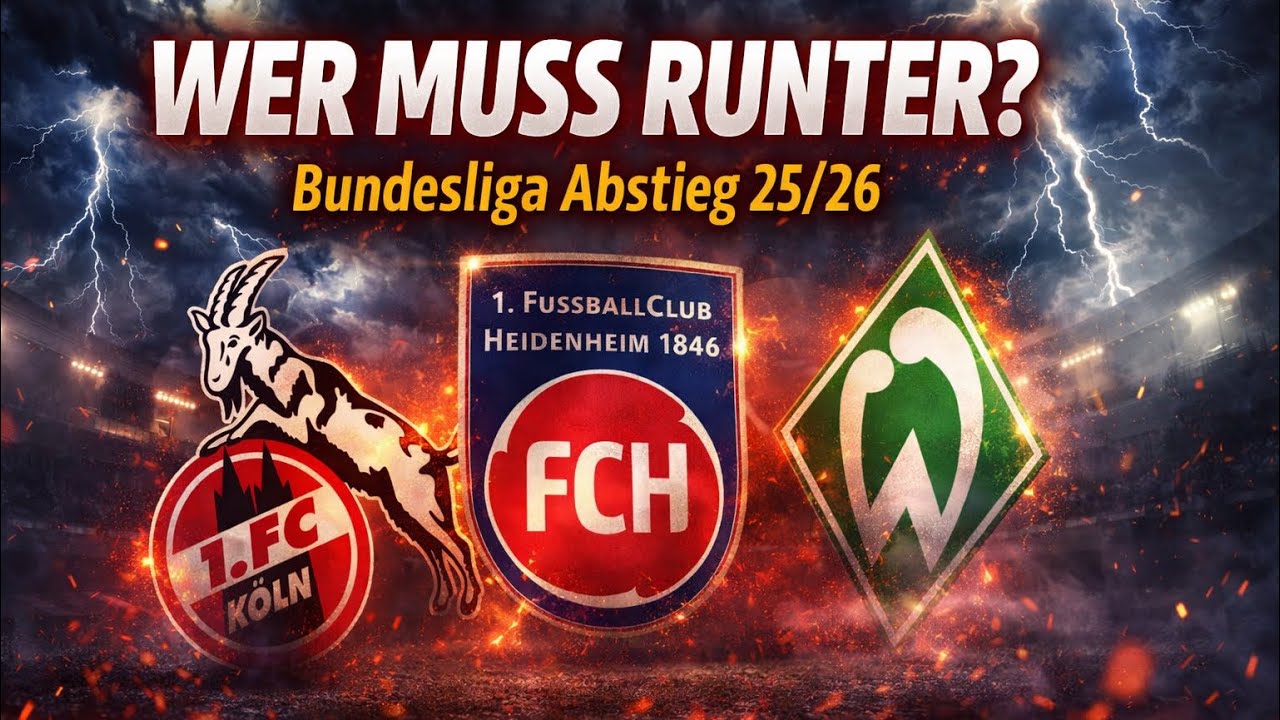 WER MUSS RUNTER? 😳 Bundesliga Abstiegskampf 25/26! Prognose mit Christian Clemens!