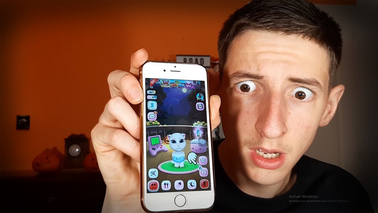 TALKING ANGELA HANTE MA CHAMBRE ! (Halloween) 🎃
