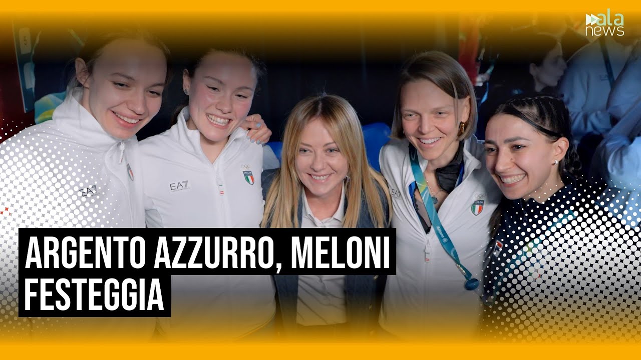 Milano Cortina, Meloni festeggia l'argento con le azzurre di short track