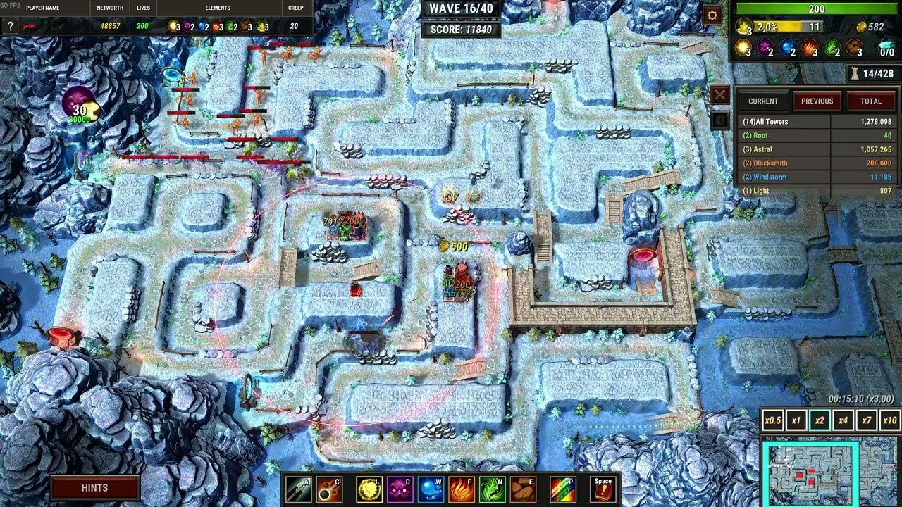 Element TD 2 Level 27 The Cold Abyss