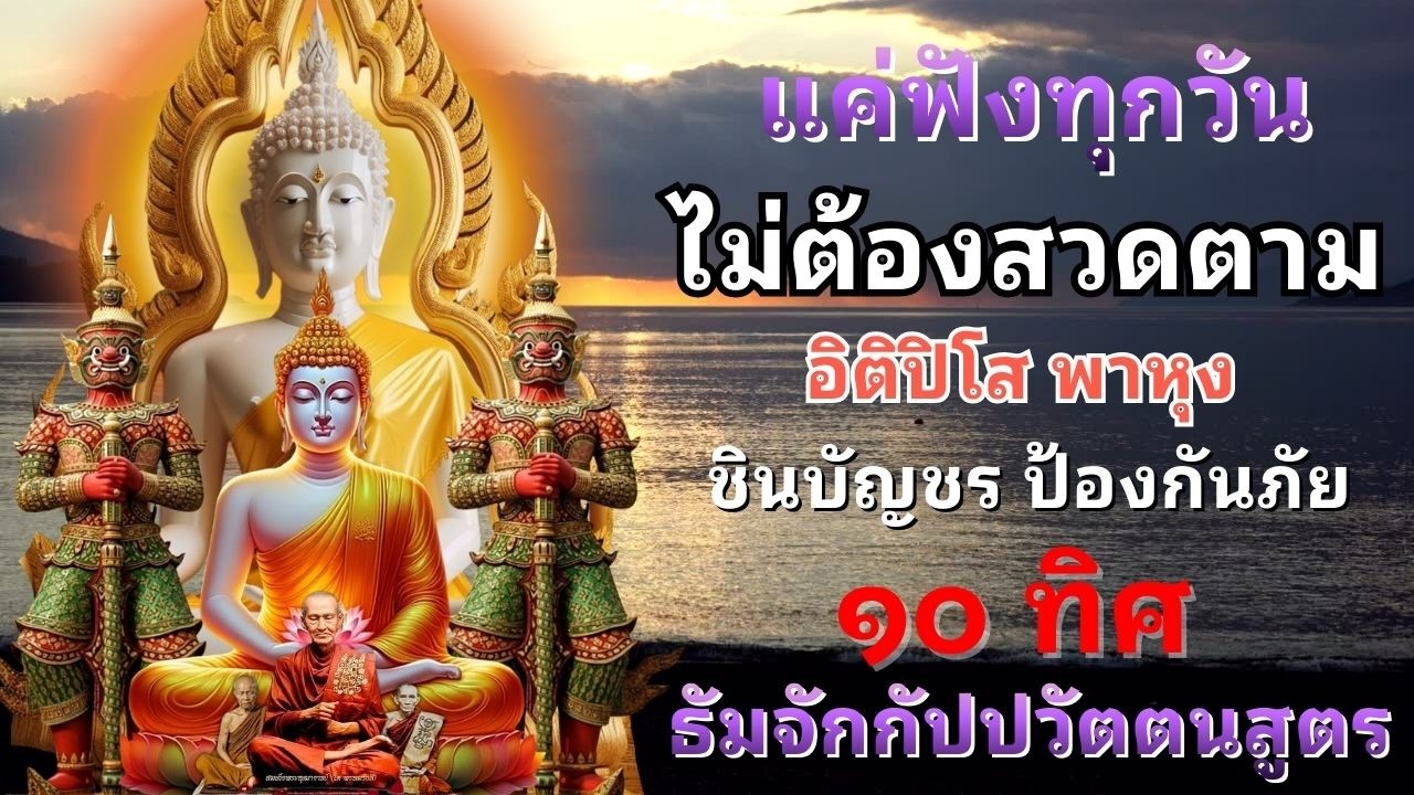 แผ่เมตตา🙏 คาถาชินบัญชร บทสวดมนต์ก่อนนอน อิติปิโส พาหุง ชินบัญชร ป้องกันภัย ๑๐ ทิศ
