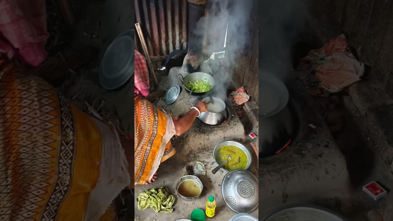সকালের গ্রামের রান্না #village cooking shortsvideo