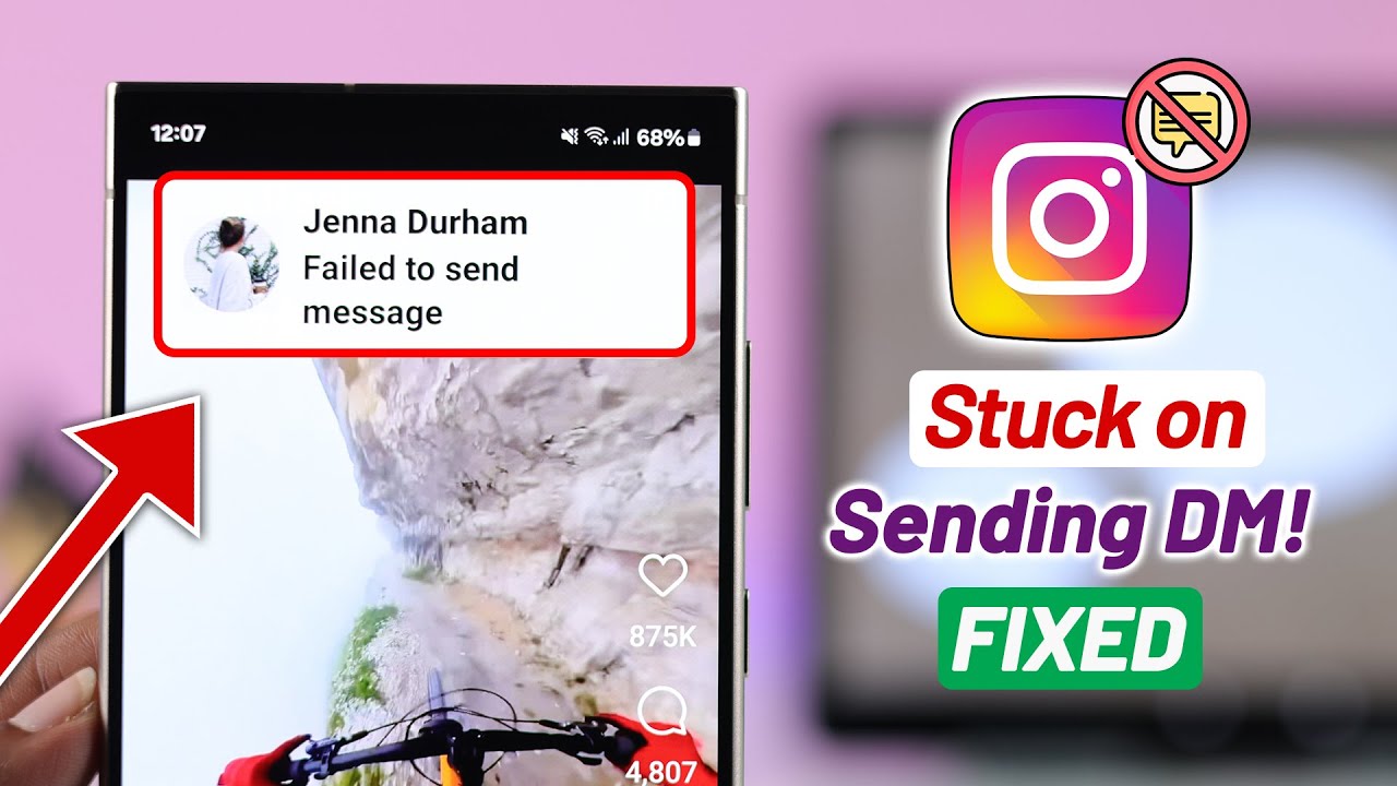 Instagram DM Not Sending? Fix- Instagram Failed To Send Message!