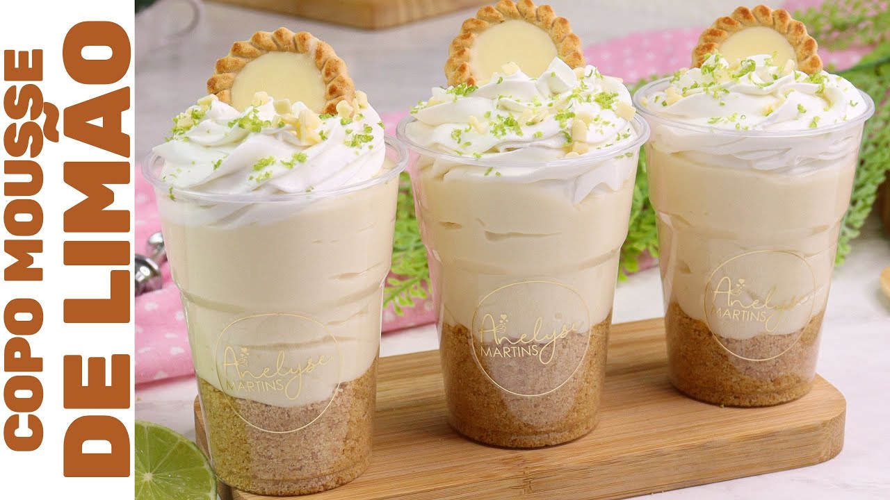 COPO MOUSSE DE LIMÃO: CREMOSO E ECONÔMICO | Refrescante, fácil de fazer e não vai ao fogo