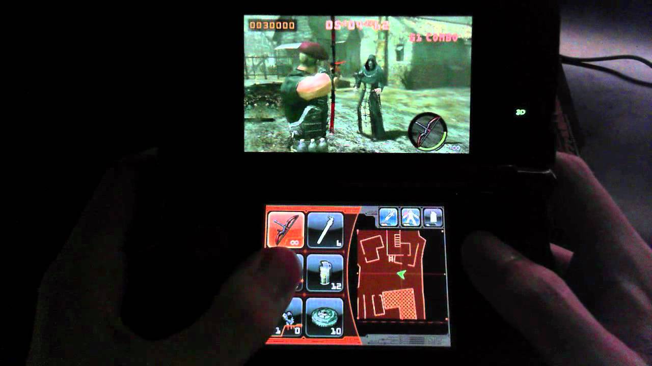 Biohazard The Mercenaries 3D MISSION LEVEL 4-1 SOLO 337,184 Krauser