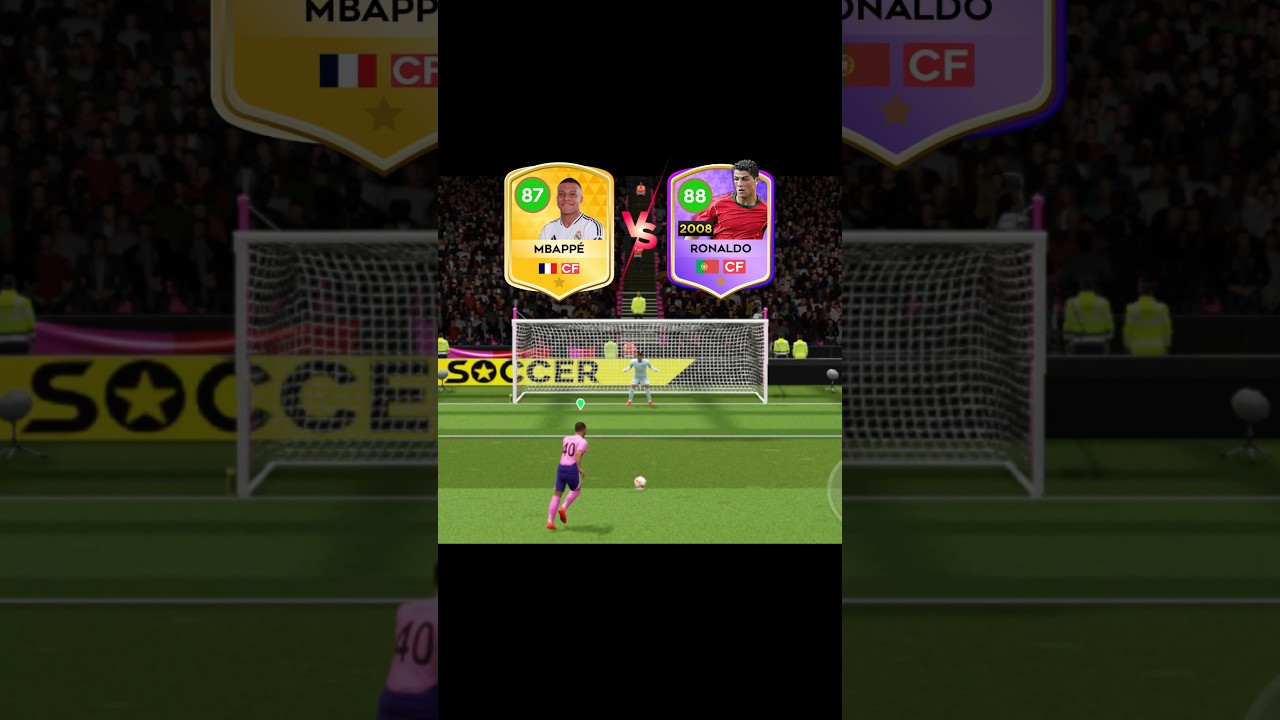 DLS 25 | KYLIAN MBAPPE VS CRISTIANO RONALDO PENALTY SHOOT-OUT !! #dls #dls25 #shorts