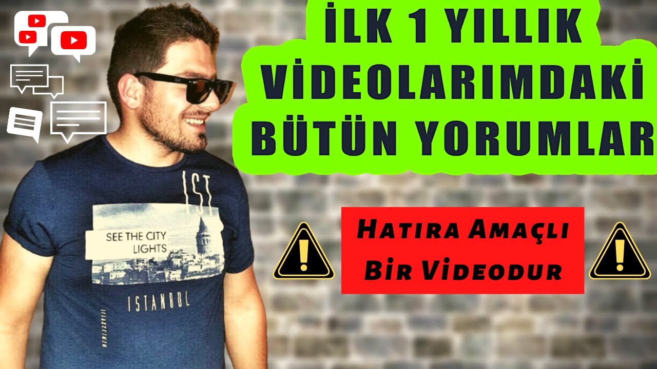 YouTube Kanalımda İlk 1 Yıldaki B&uuml;t&uuml;n Yorumlar / HARUN ELİBOL