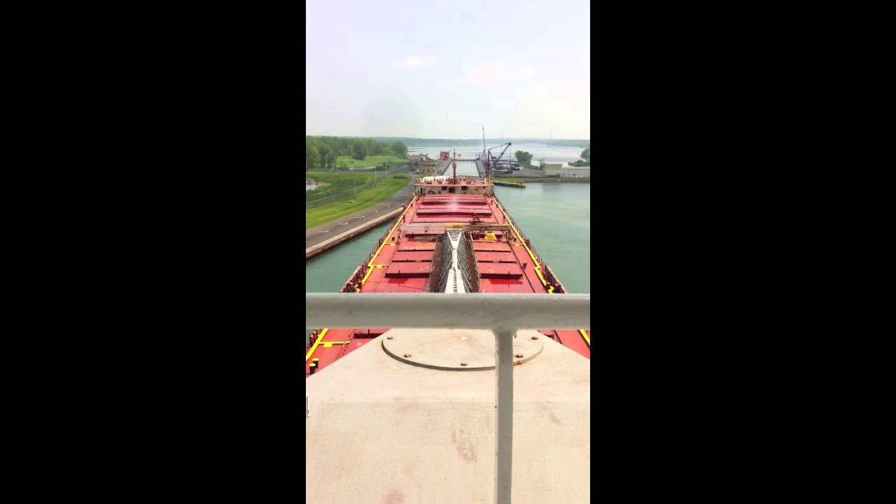 Wheelhouse time lapse view of arrival Snell Lock