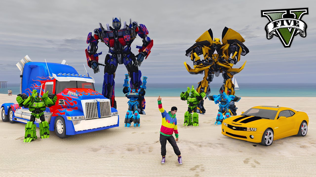 Transformer ကားစက်ရုပ်လေးတွေနဲ့သူငယ်ချင်းဖြစ်ခဲ့တယ်| I rescued Transformers in GTA V | SMART On Live