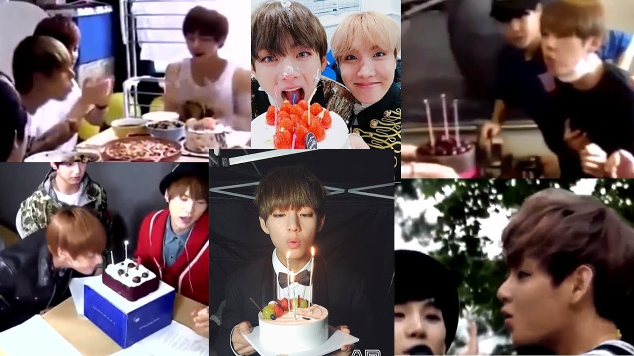 My favorite TAEHYUNG (V BTS) moments - When TAE TAE blow candle