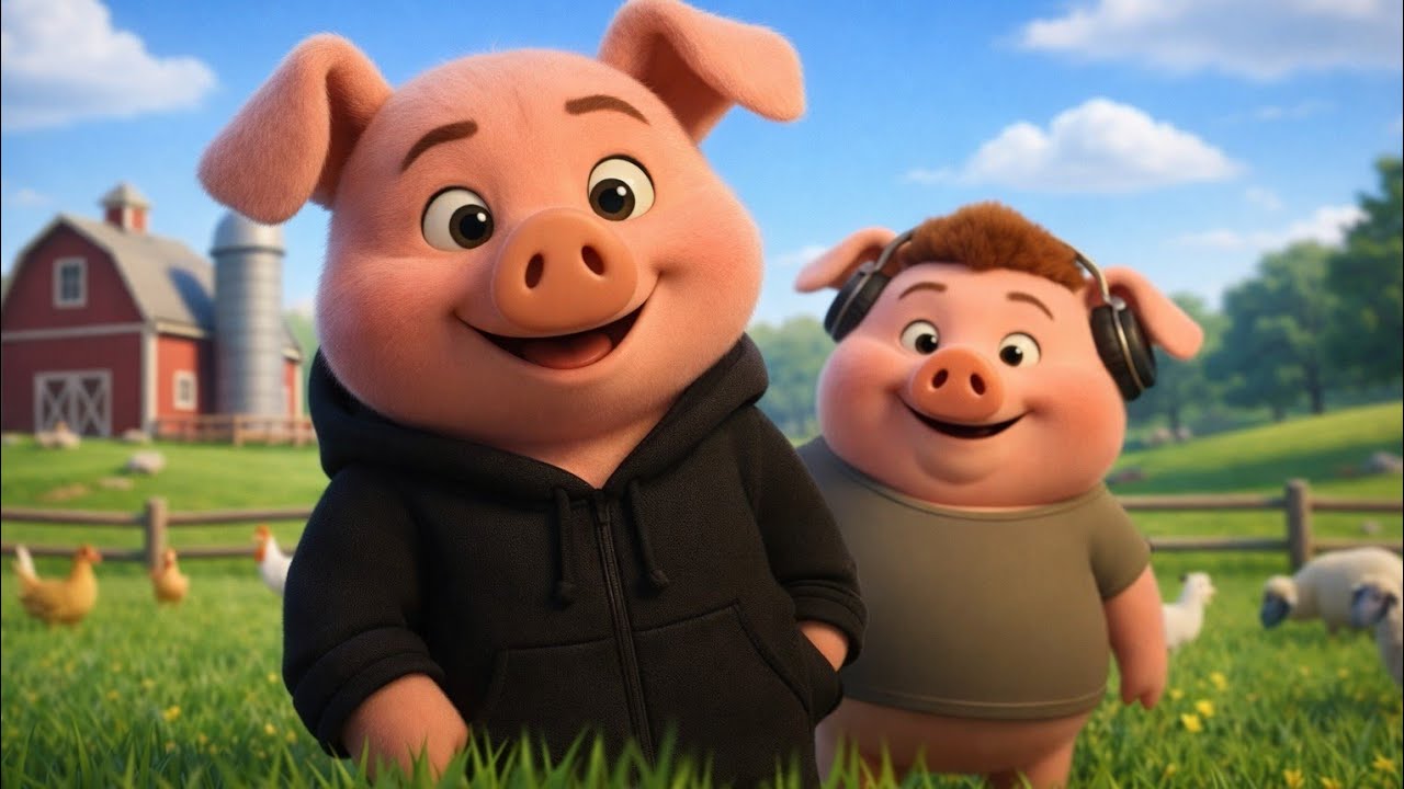 DJ Świnka - Wesoła piosenka dla dzieci - DiscoBąbelki 🐷