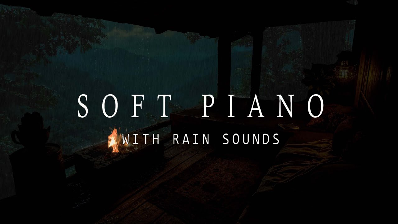 Ad-Free Rainy Forest Porch 🌧️🔥Continuous Rain Sounds & Fireplace Ambience for Relax