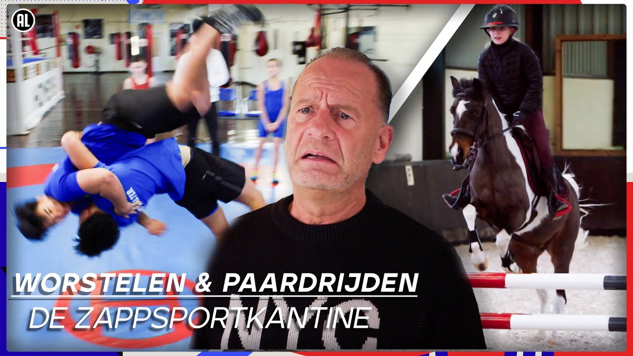 KEIHARD WORSTELEN🤼&zwj;♂️ & PAARDRIJDEN?!🐴 | De ZappsportKantine |