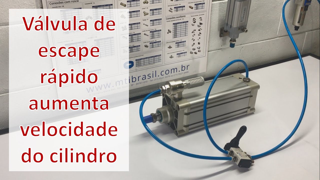 Válvula de escape rápido para cilindro pneumático
